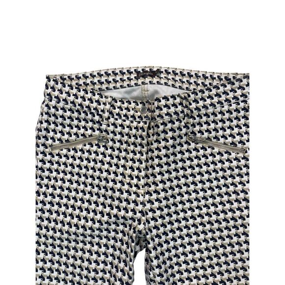 J. McLaughlin Geometric Print Zipper Ankle Pants Women’s Size 6 - Picture 3 of 7